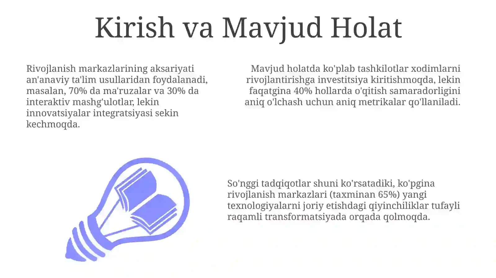Innovatsion usullar: Mavjud holat va imkoniyatlar 3