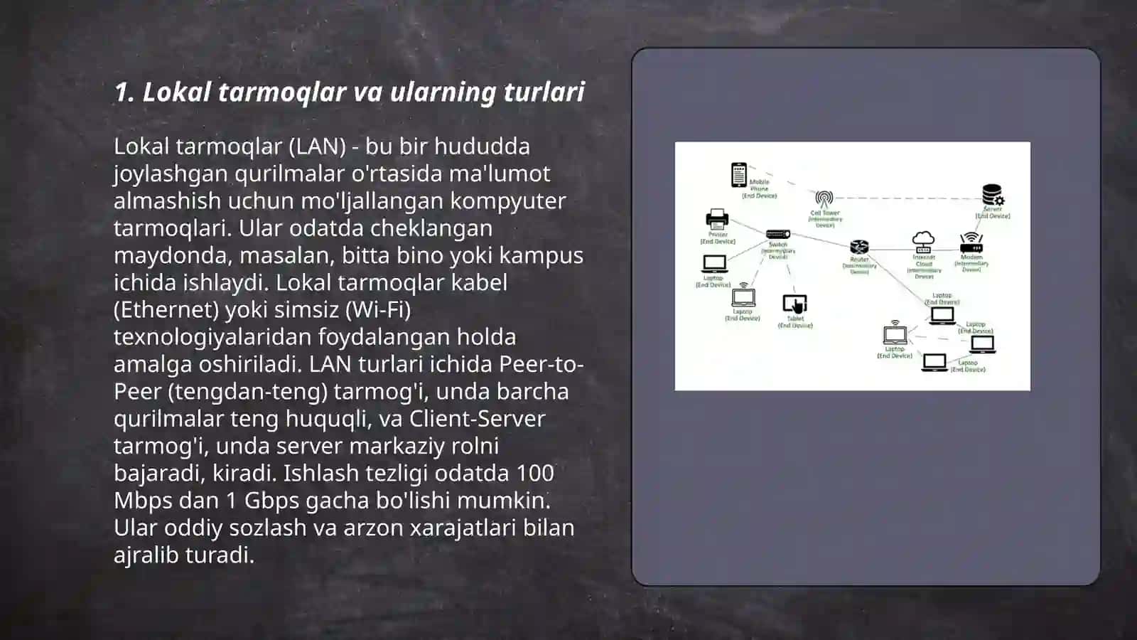 Lokal tarmoq topologiyasi 3
