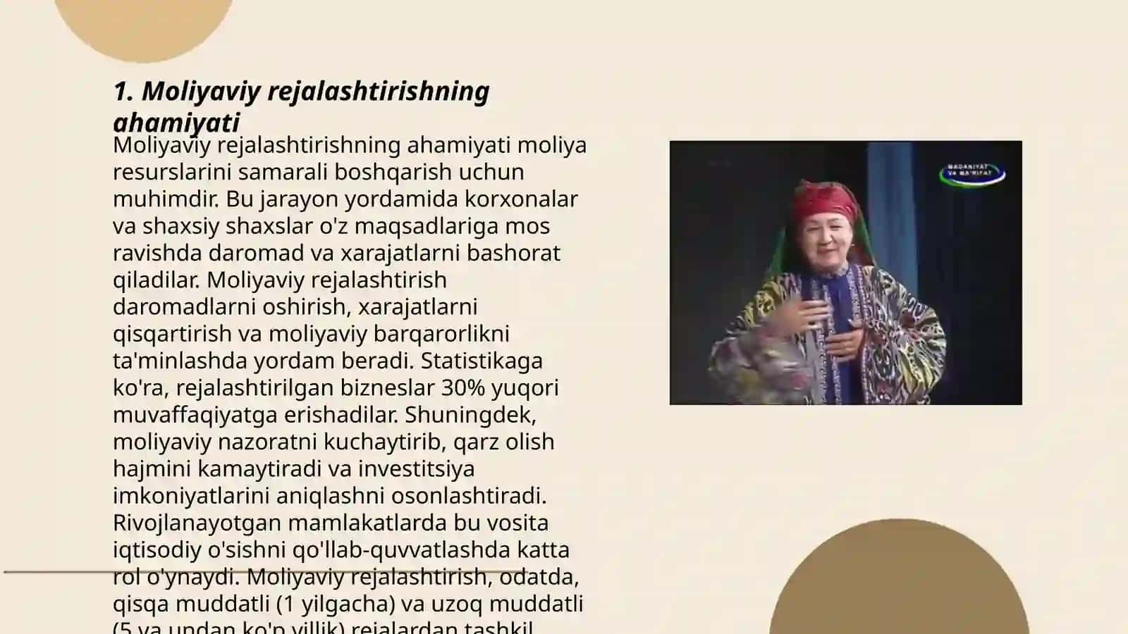 Moliyaviy rejalashtirish va prognozlashtirish 3