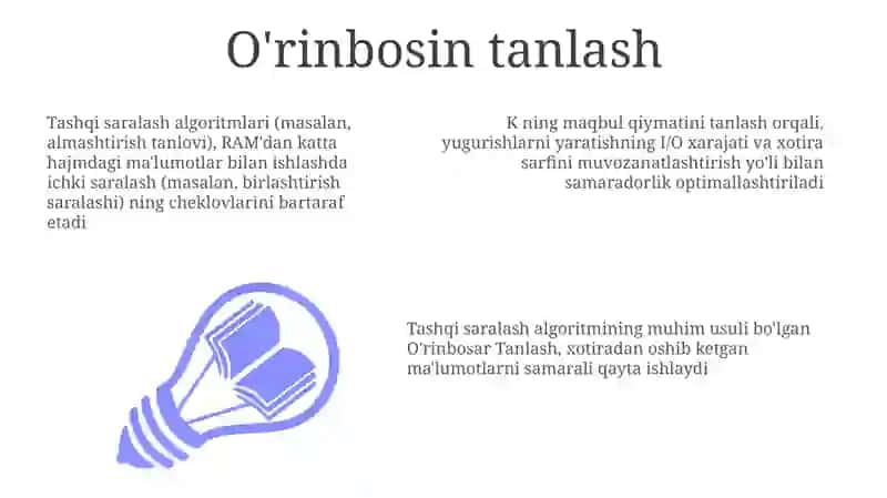 Tashqi Saralash Asoslari 3