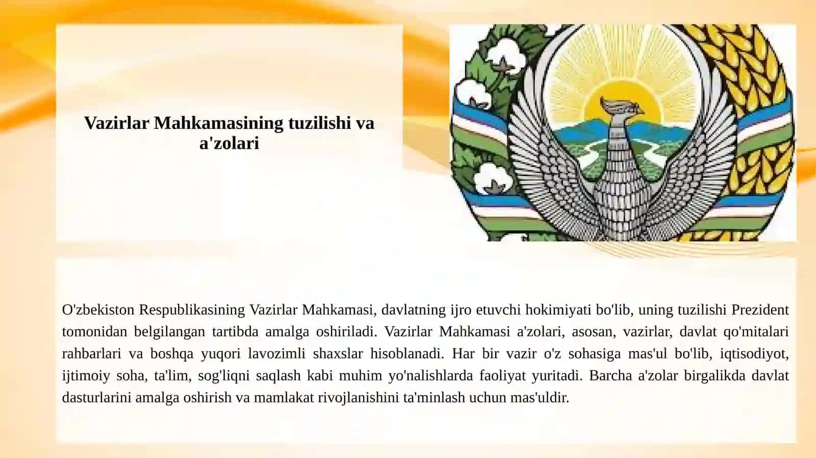 O'zbekiston Respublikasi vazirlar mahkamasi 3