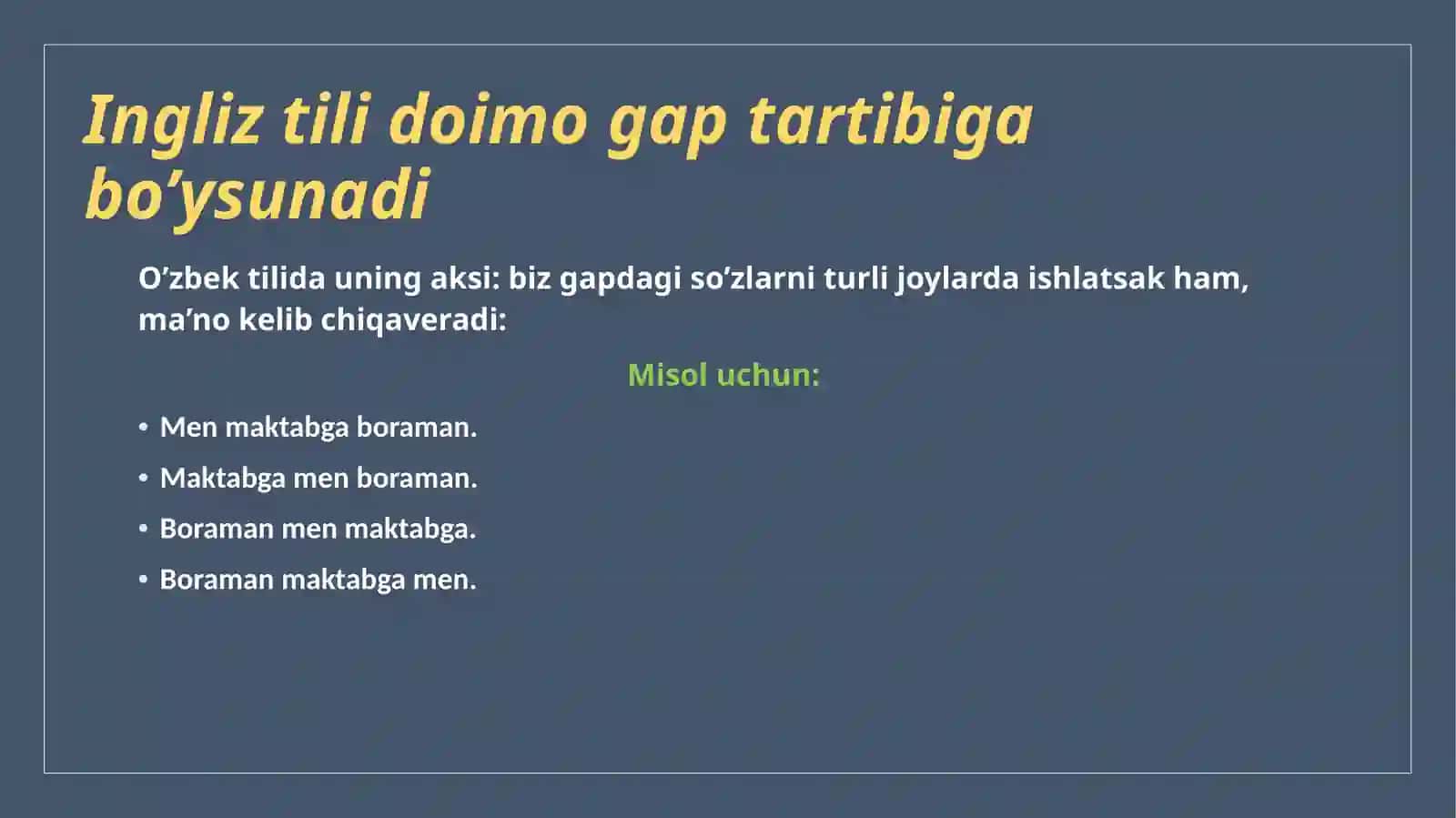 Negaingliztilinio’rganishoson? 3