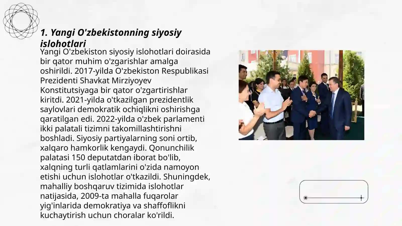 yangi o'zbekistondagi islohotlar 3
