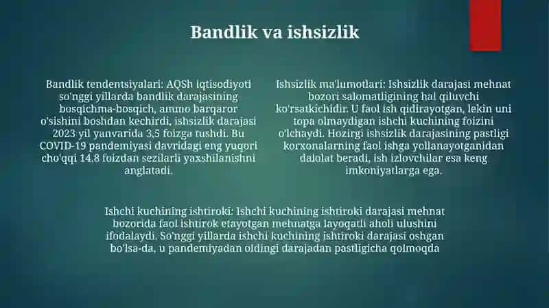 Aqsh Shtatlari Makroiqtisodiy Holatning Tahlili 3