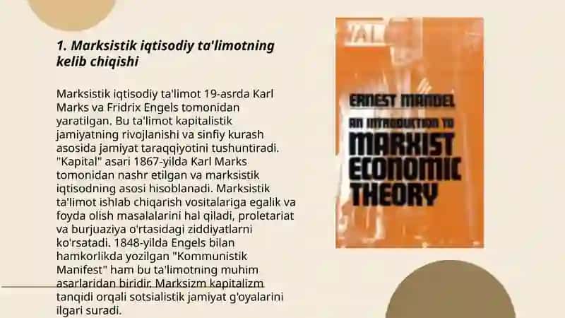 Marksistik iqtisodiy ta'limoti 3