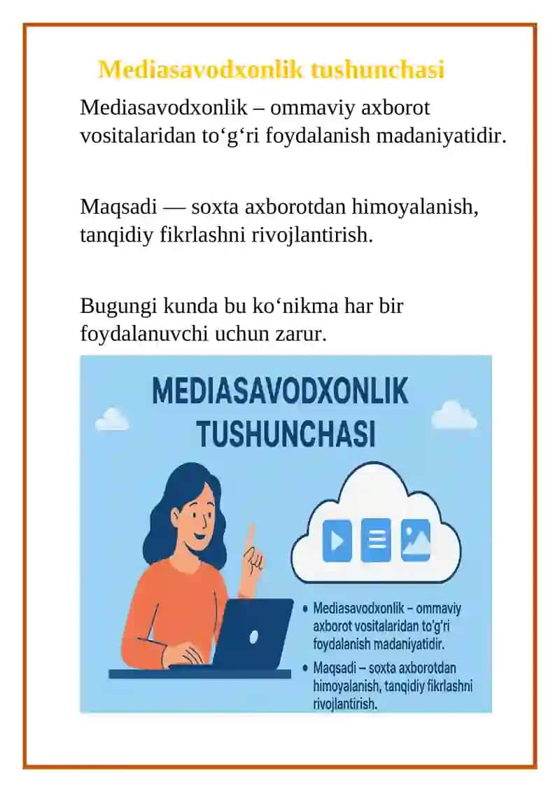 Mediasavodxonlikda bulutli texnologiyalarning o‘rni va ahamiyati 3