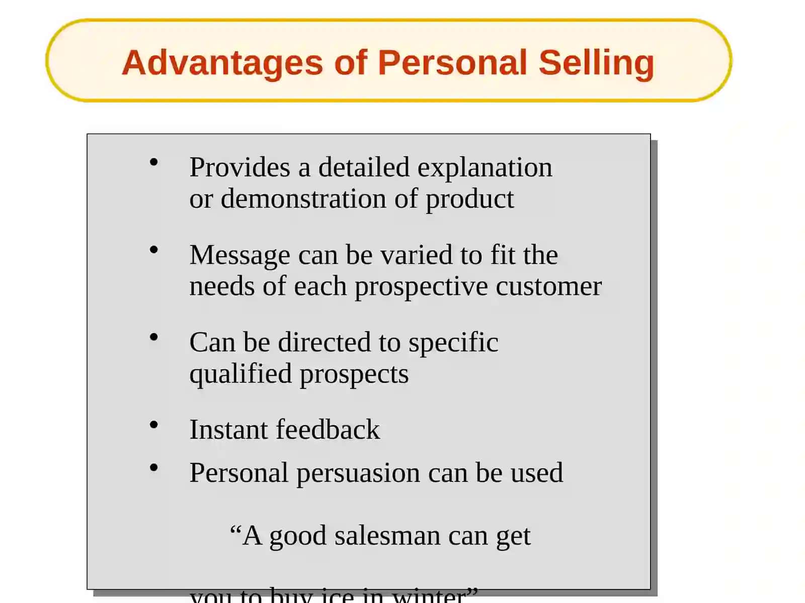 PERSONAL SELLING AND SALES MANAGEMENT 3