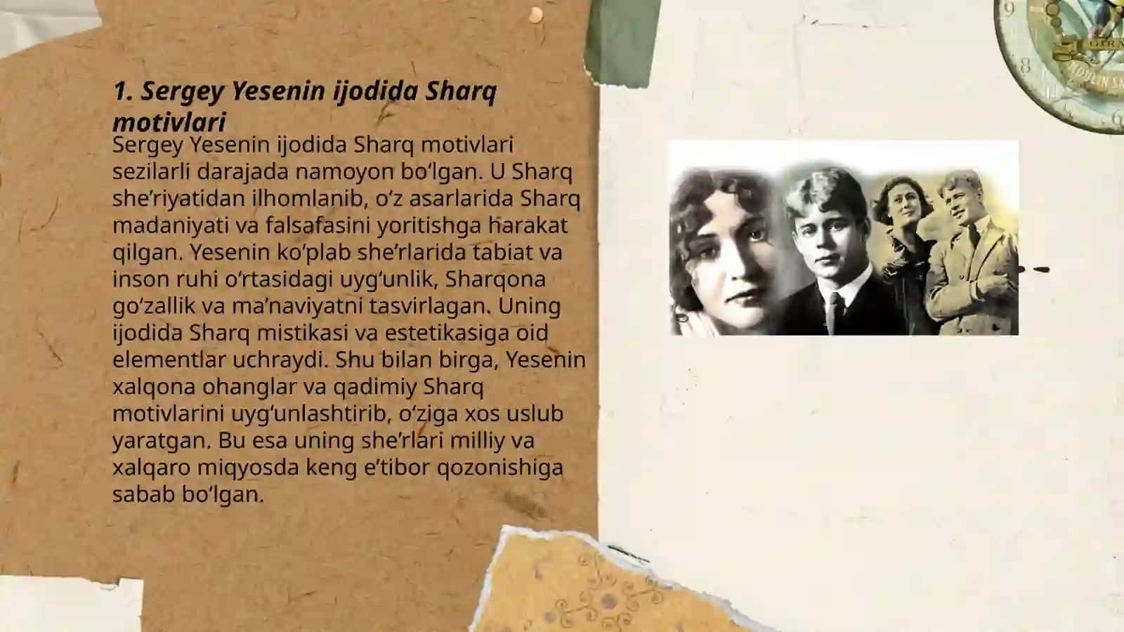 Sergey Yesenin ijodida Sharq motivlari 3