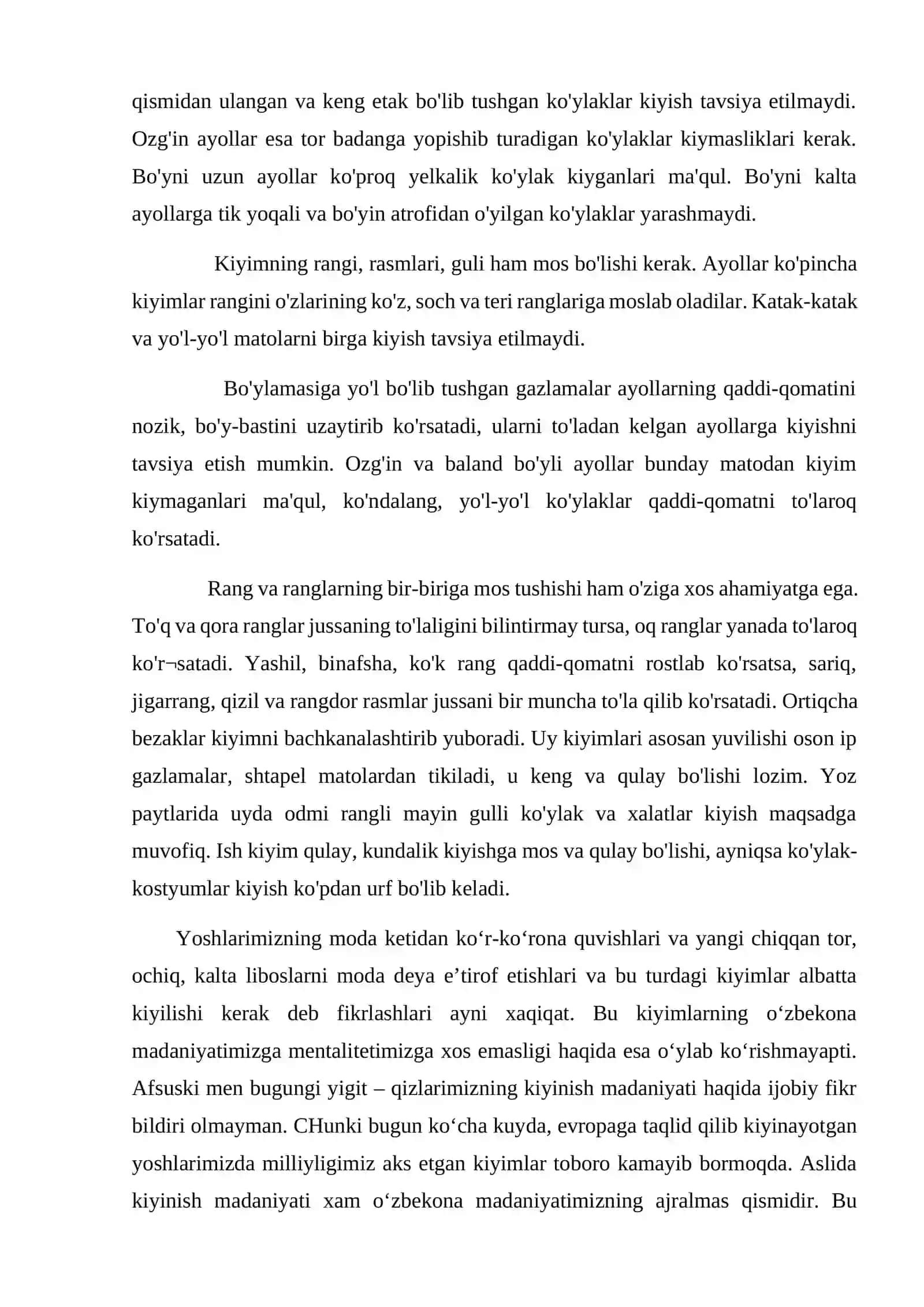 Kiyinish etiketi. Shaxsiy did va gigiena 3