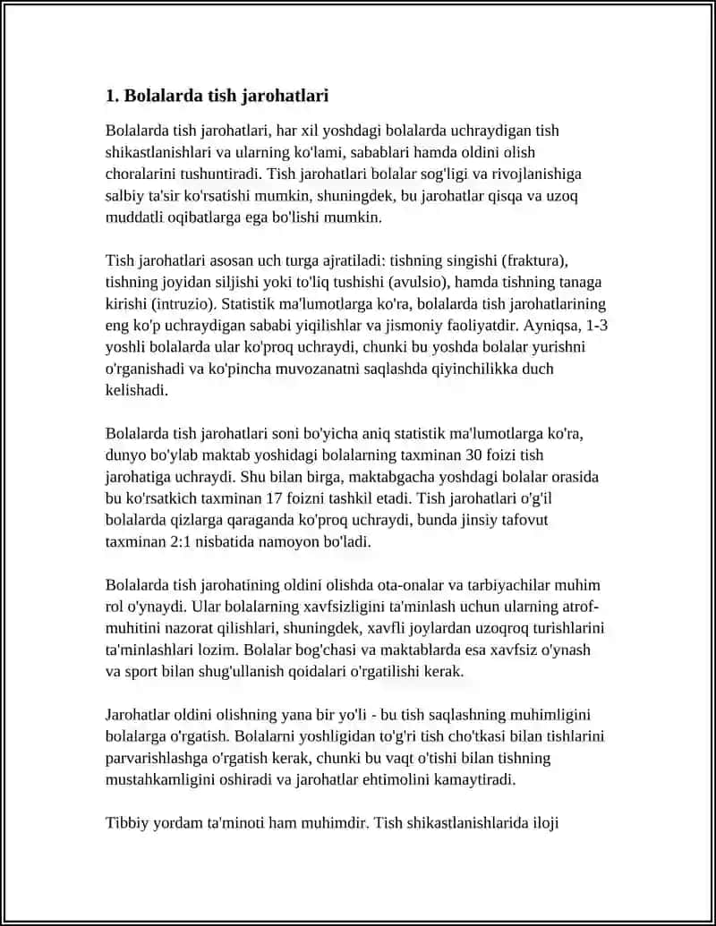 Bolalarda tish jarohatlari 3