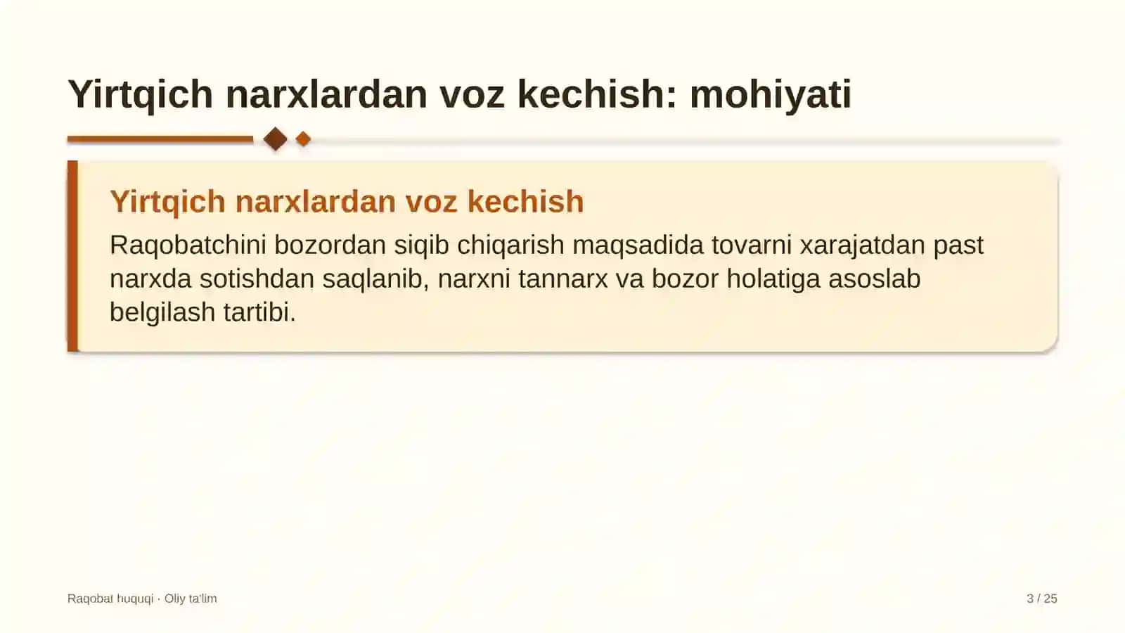 Raqobat Huquqi va Oliy Ta'lim 3