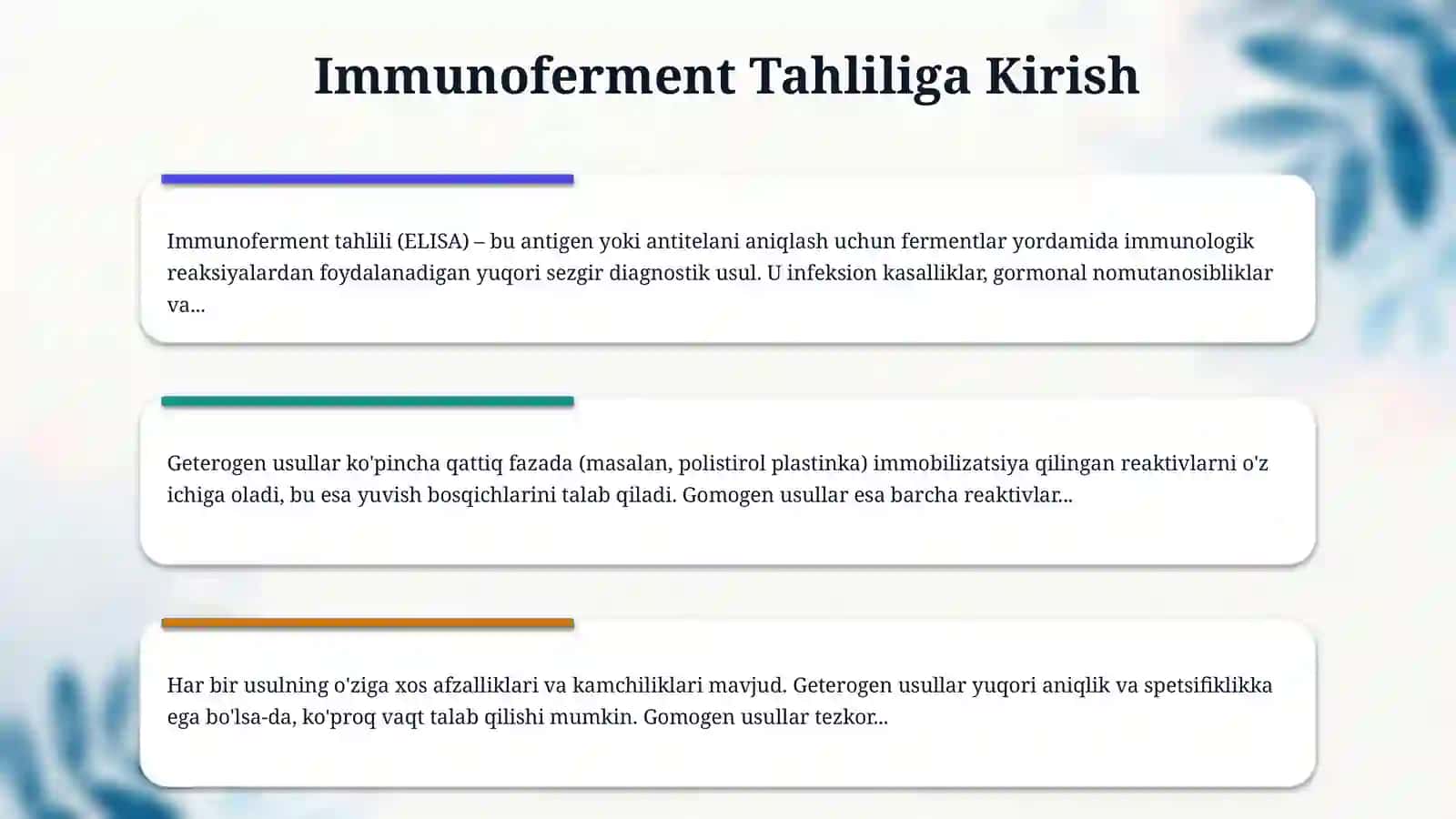 Immunoenzim tahlilining geterogen usuli 3