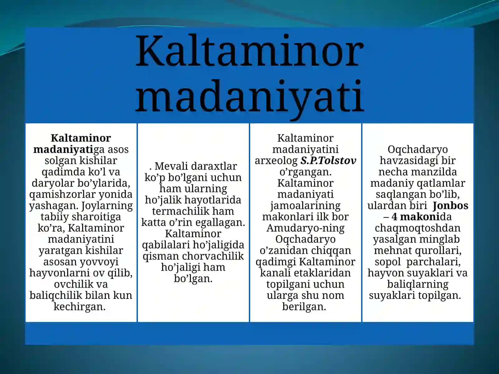 Kaltaminor madaniyati 3