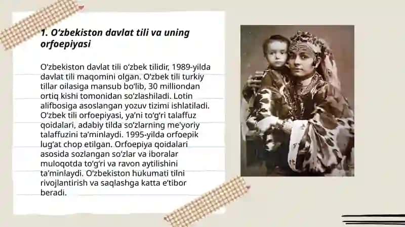 O‘zbekiston – yagona Vatan. Orfoepiya qoidalari 3