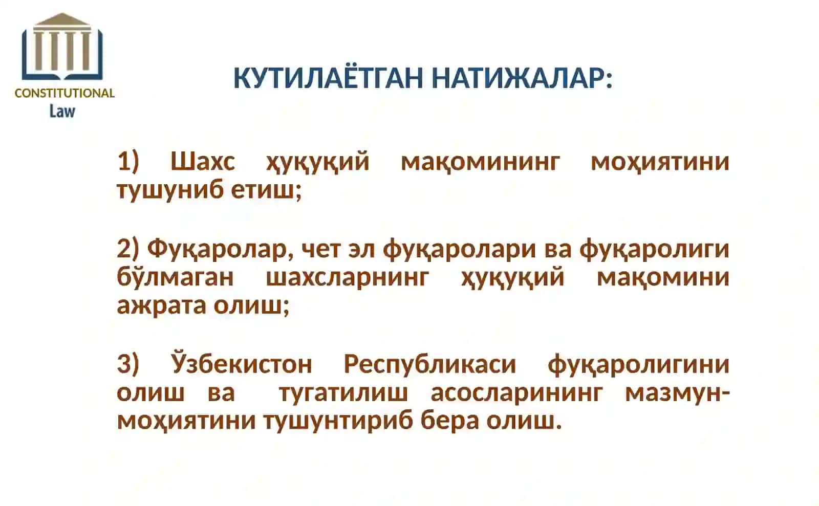 ШАХСНИНГ ҲУҚУҚИЙ МАҚОМИ. 3