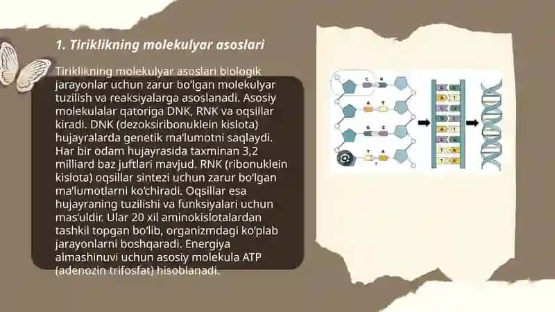 Tiriklikning molekulyar asoslari 3