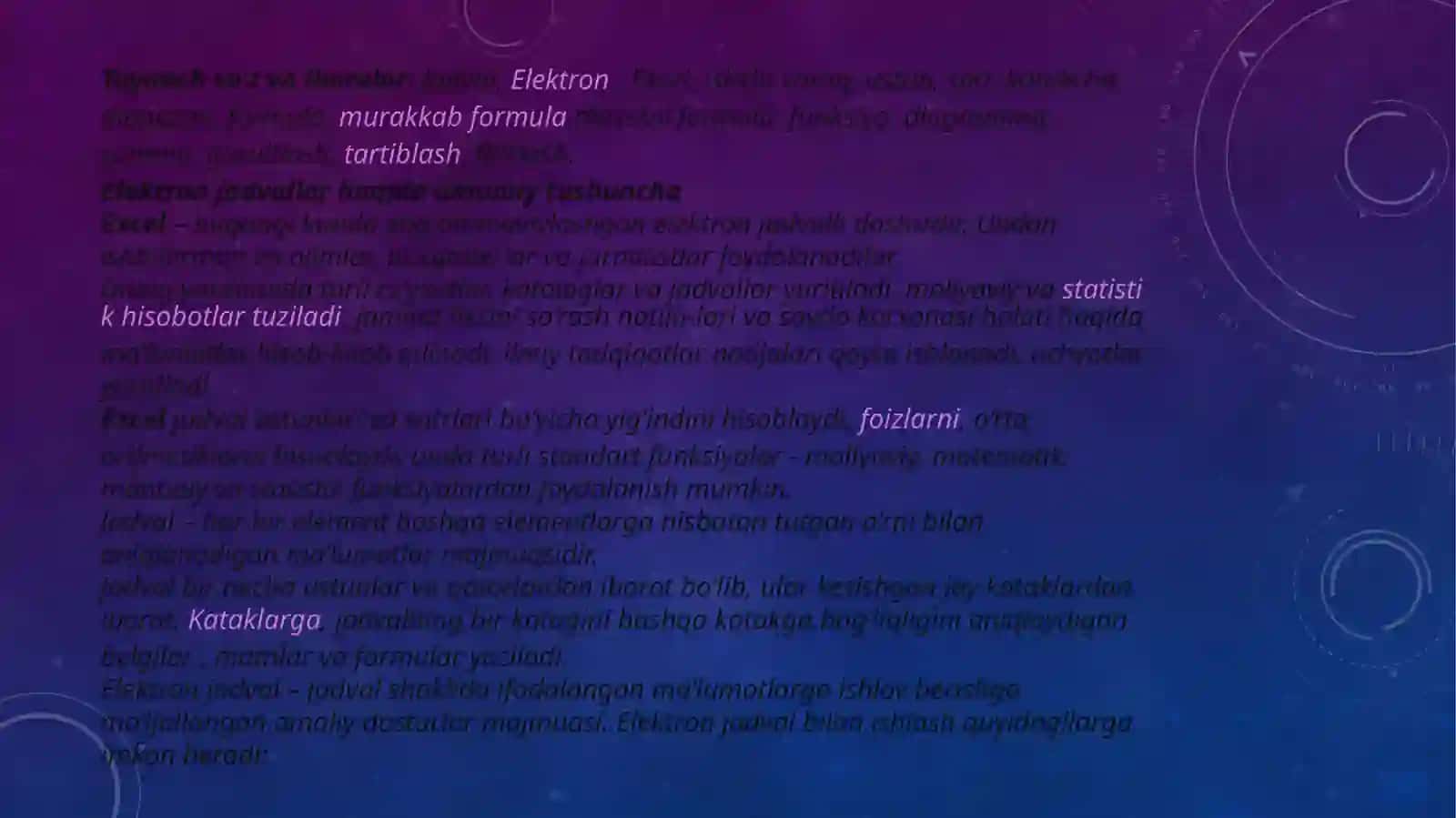 elektron jadvallardan foydalanish texnologiyalari 3