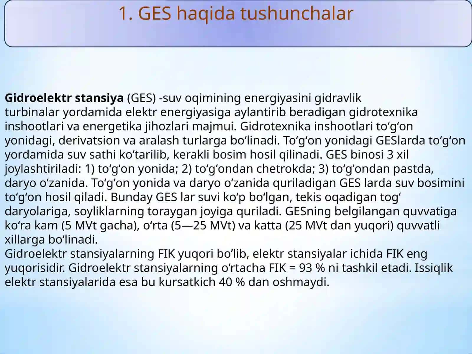 Gidroelektorstansiyalari 3
