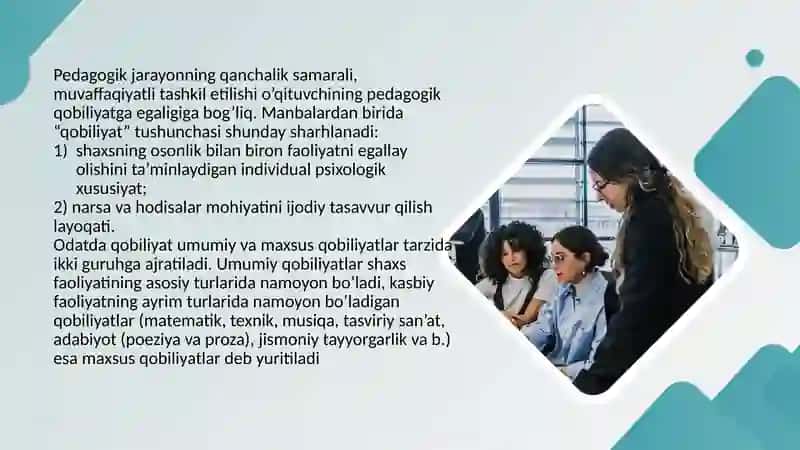 Feodalizm davri O’qituvchilarning Pedagogik qobiliyati 3