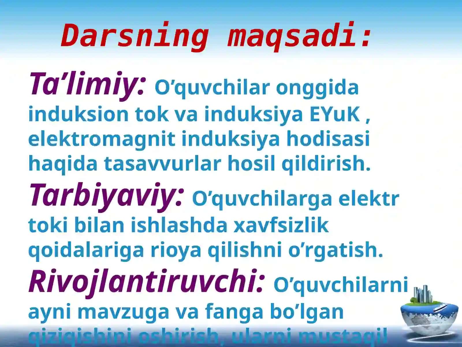 Elektromagnit induksiyasi 3