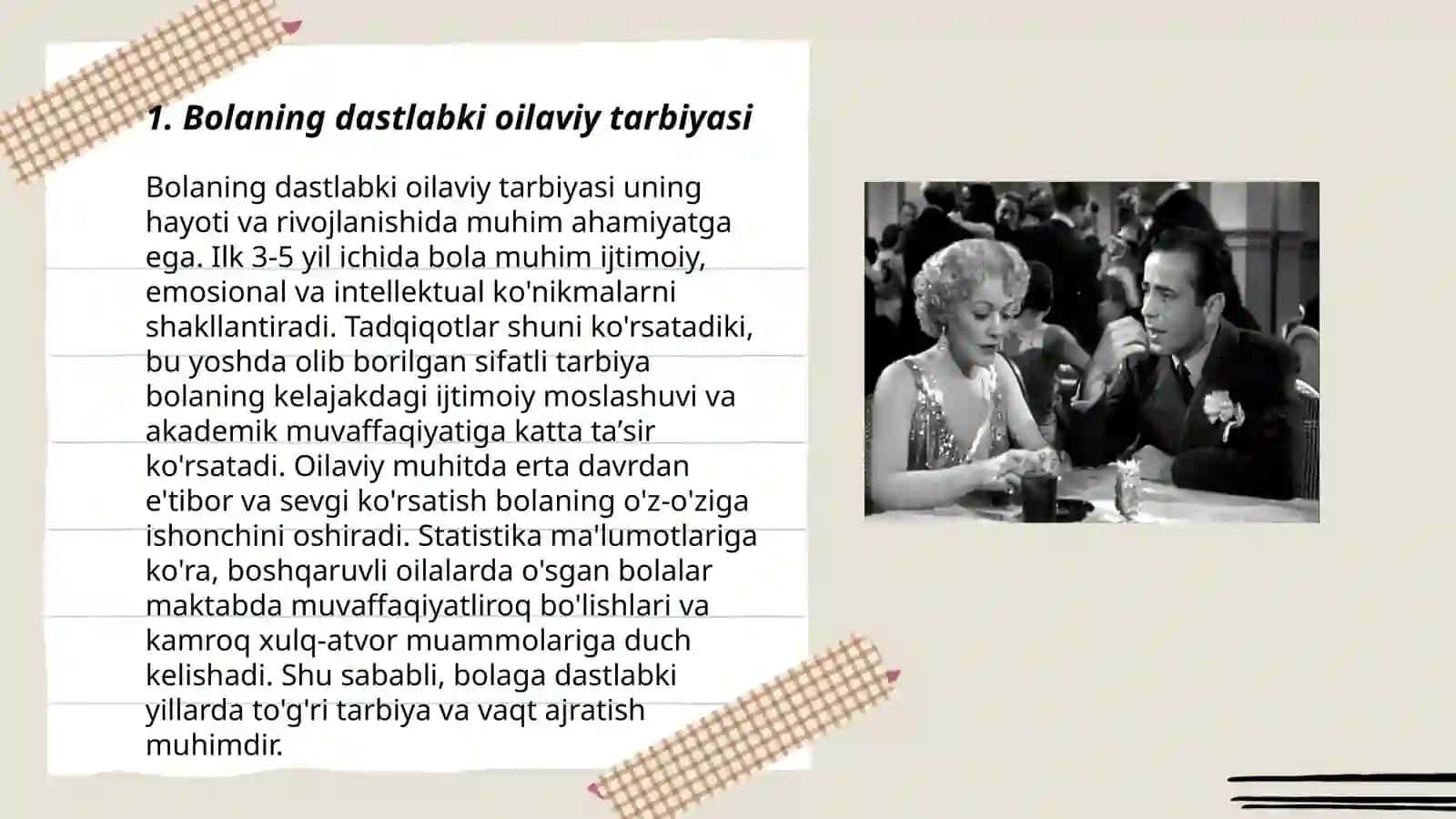 Bolaning dastlabki oilaviy tarbiyasi 3