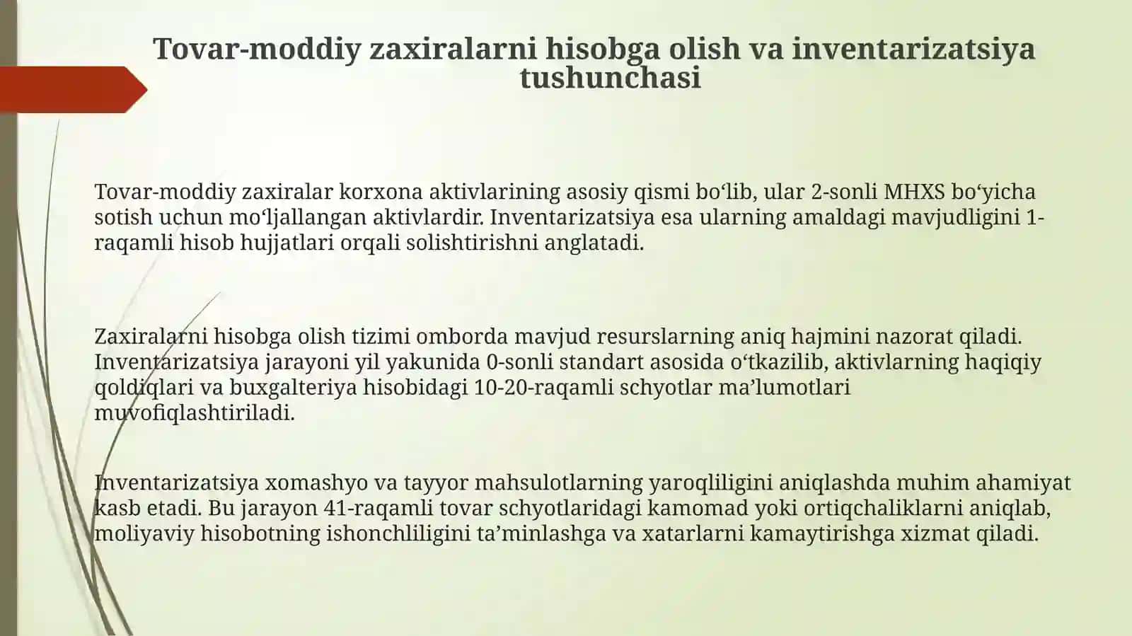 Biologik aktivlar hisobi 3