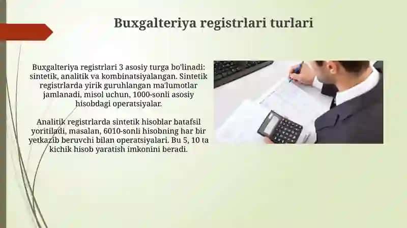 Buxgalteriya hisobining registrlari va shakllari 3