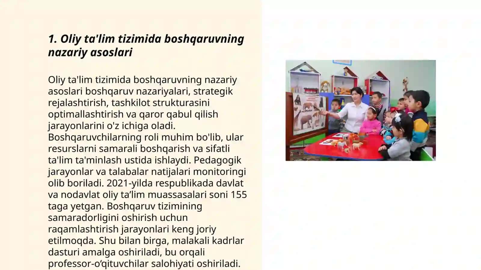 Oliy ta'lim muassasalarida o'quv -tarbiyaviy jarayonni boshqarish asoslari 3