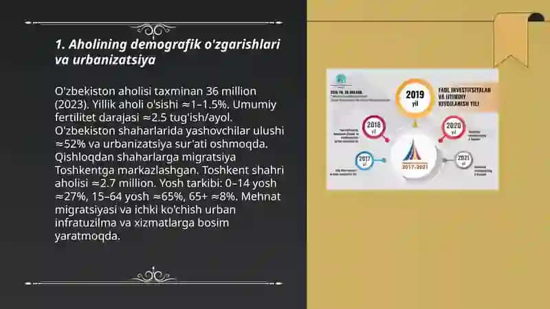 O'zbekiston Respublikasidagi ijtimoiy o'zgarishlar 3