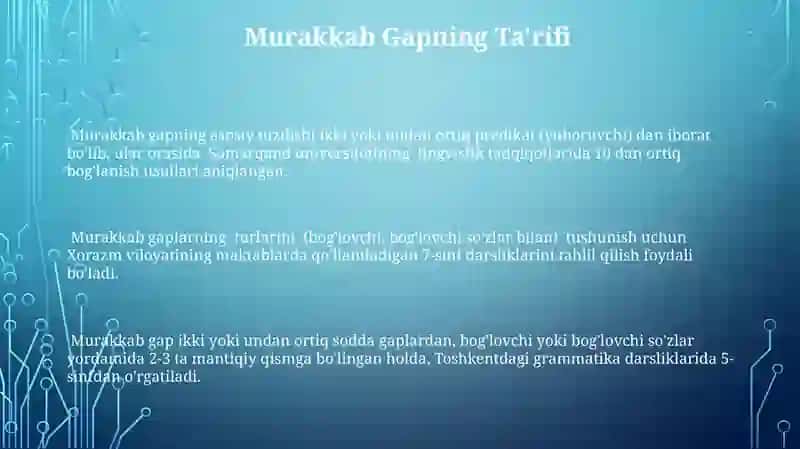 Murakkab Gaplar 3