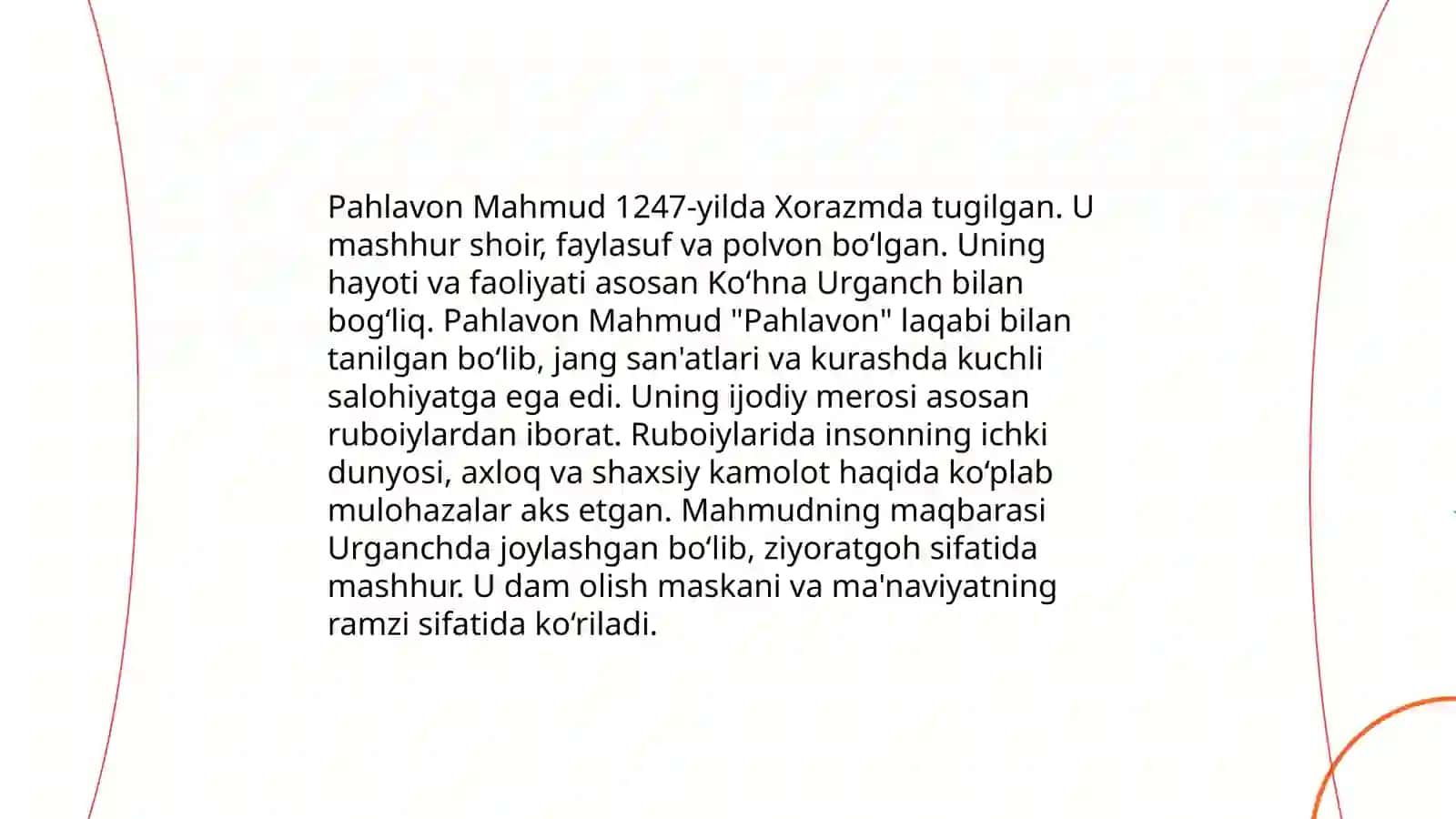 Pahlavon Mahmud ruboiylari tahlili 3
