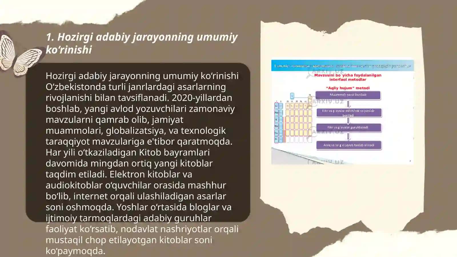 Adabiy jarayonda mom sindirom 3
