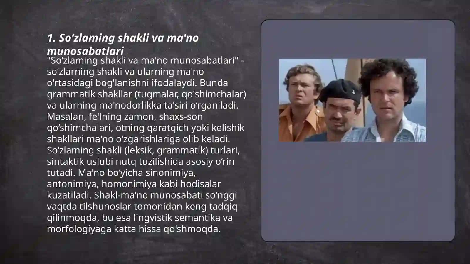 So‘zlaming shakli va ma'no munosabatlari 3