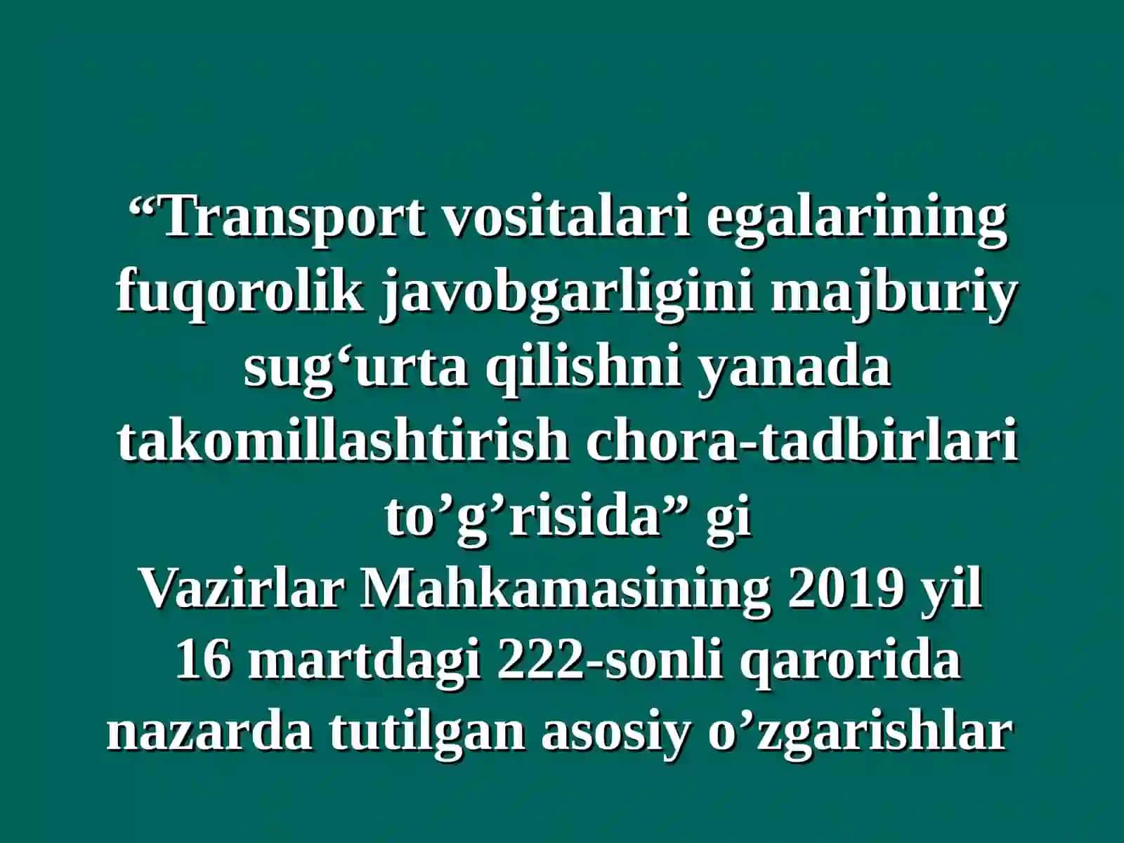 Umumiy fuqorolik javobgarlikni sugurta qilish 3
