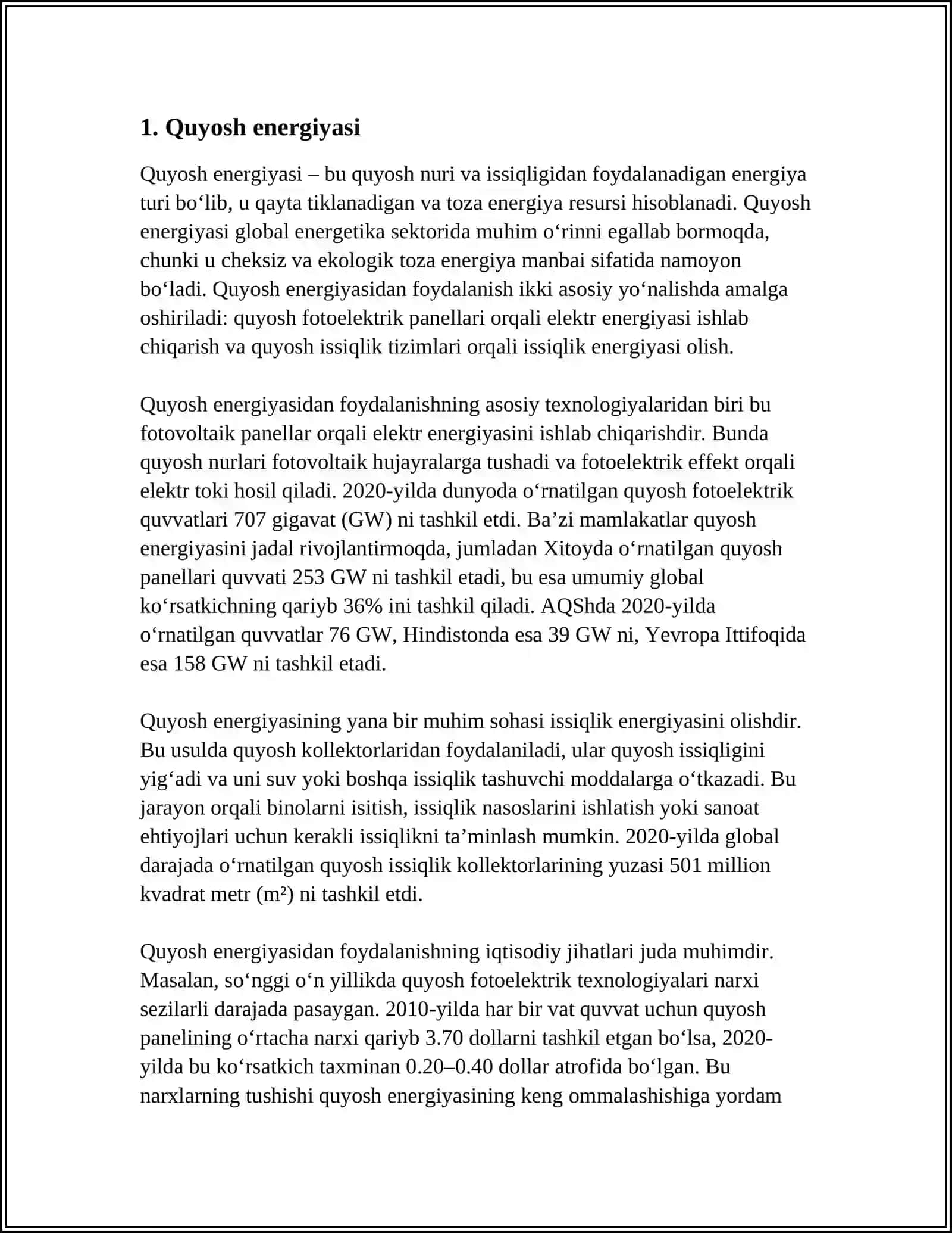 Quyosh energiyasi 3