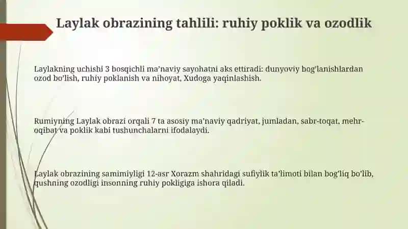 J.Rumiyning Ovchi va lochin rivoyati 3