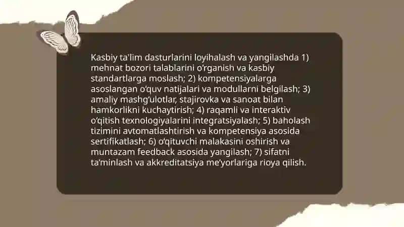 Kasbiy ta'lim mazmuni va texnologiyalari 3