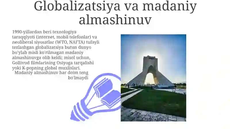 Globalizatsiya va madaniy o'zgarishlar 3