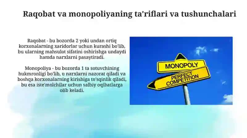 Raqobat va monopoliya 3