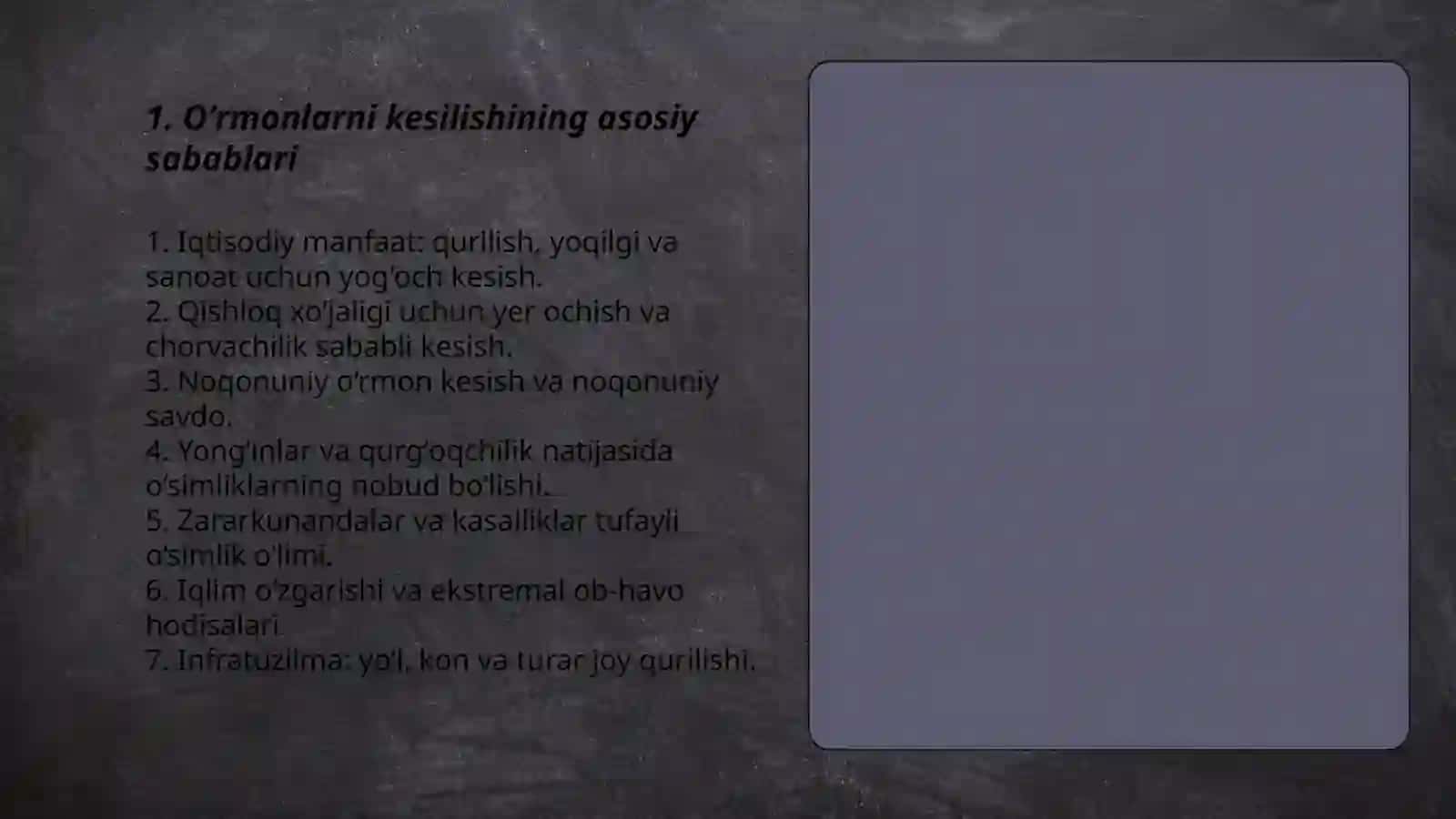 Oʻrmonlarni kesilishi 3