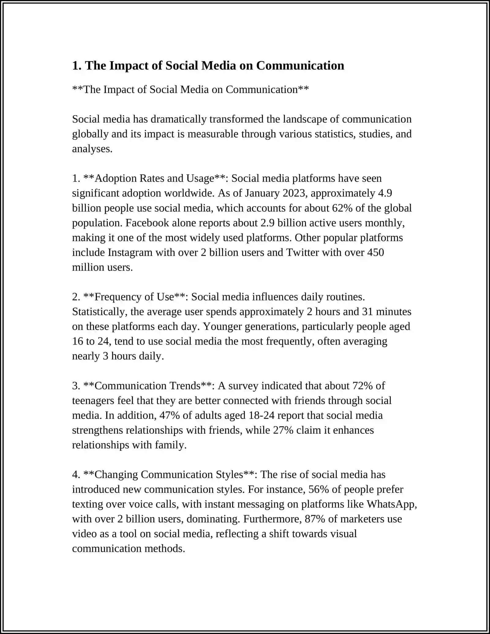 The Impact of Social Media on Communication 3