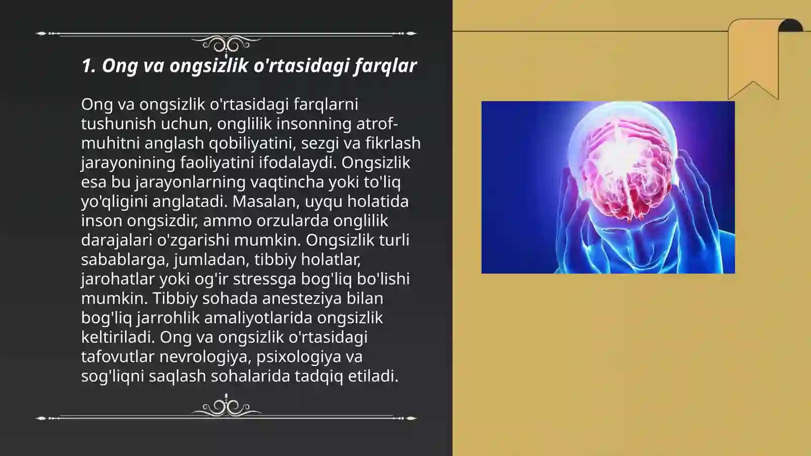 Ong va ongsizlik 3