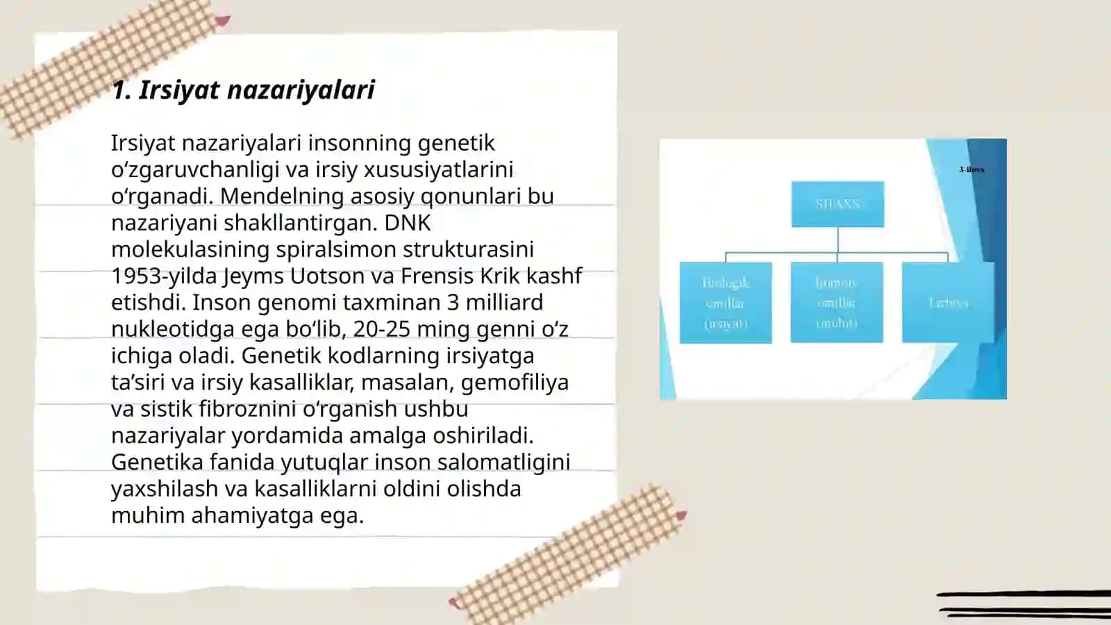 Irsiyat nazariyalari 3