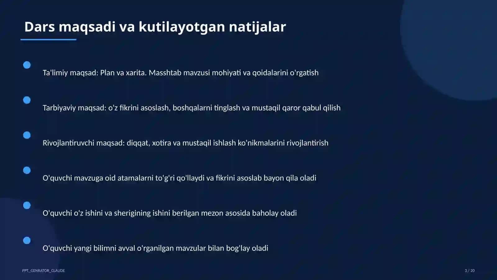 Plan va xarita. Masshtab (5-sinf) 3