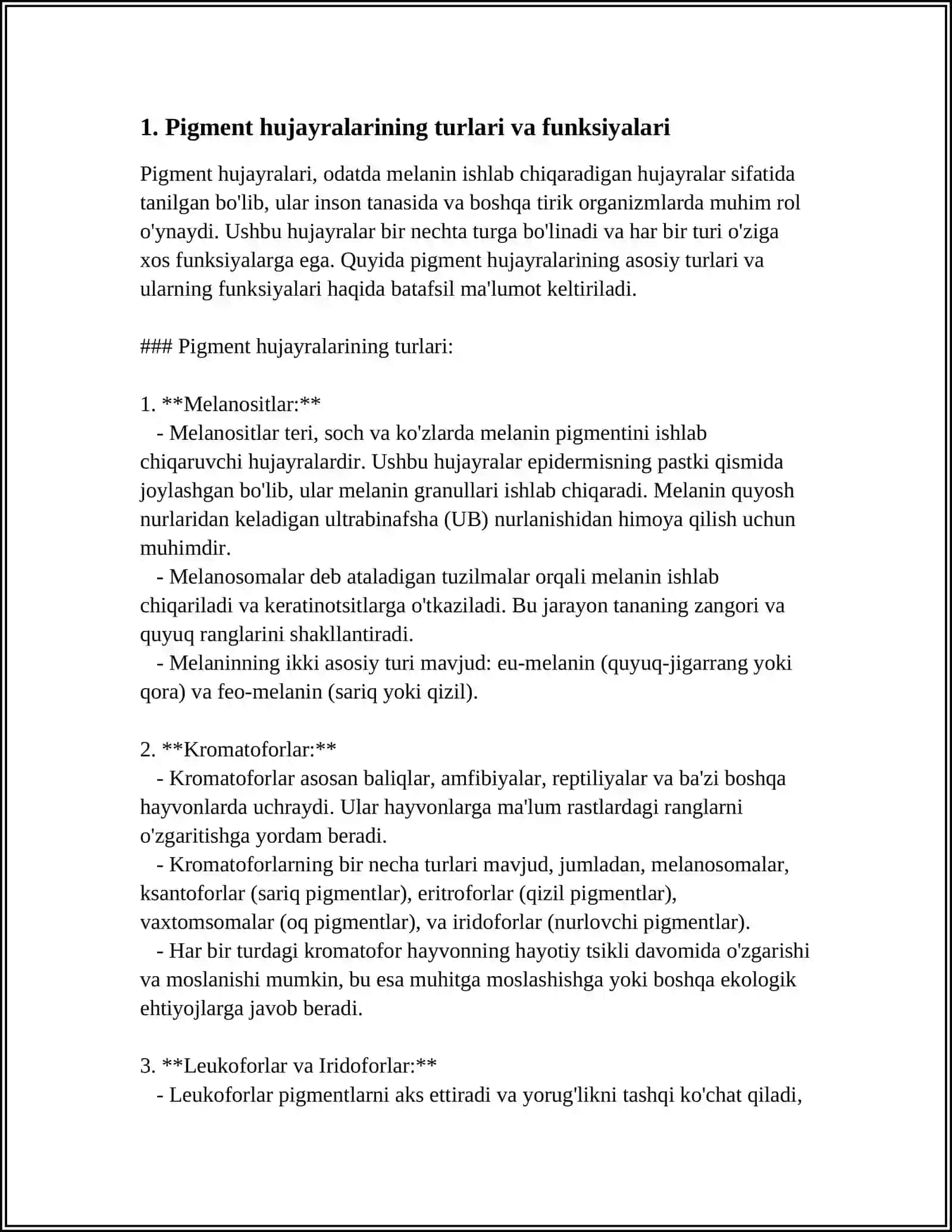 PIGMENT YOGʻ VA REDIKULYAR TOQIMALAR 3