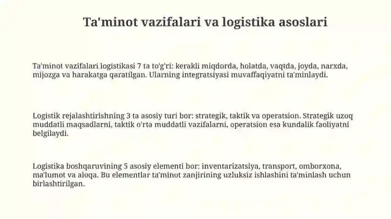 Jangovor guruhning jangovor ta'minoti 3