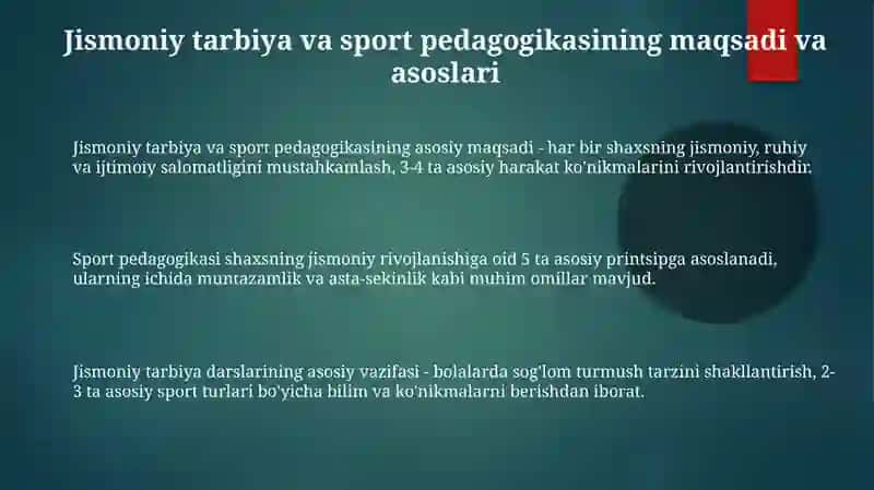 Jismoniy tarbiya va sport pedagogikasi 3