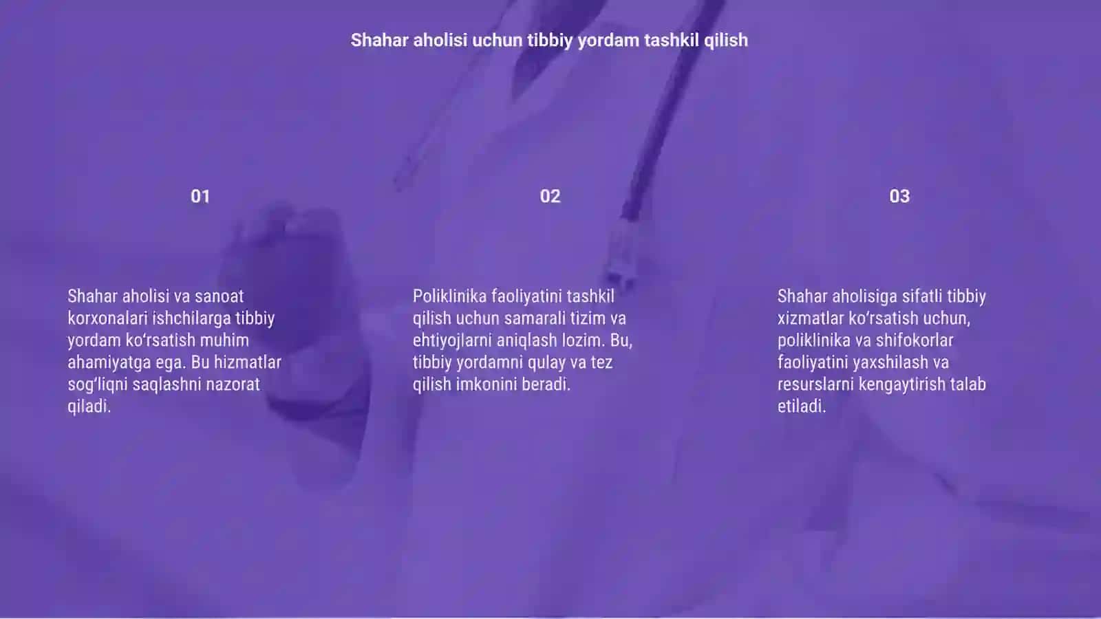 Tibbiy Yordam Ko‘rsatish Tashkiliyot 3
