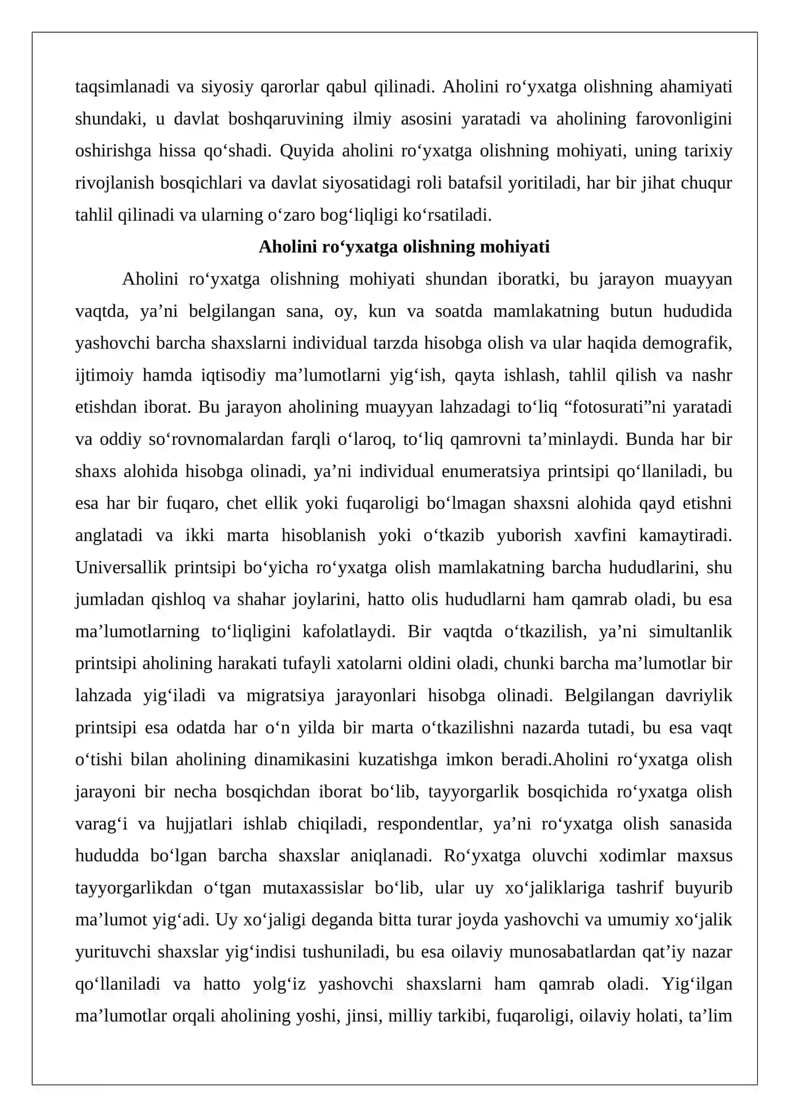 Aholini ro‘yhatga olish va aholi turmush darajasini o‘rganish 3