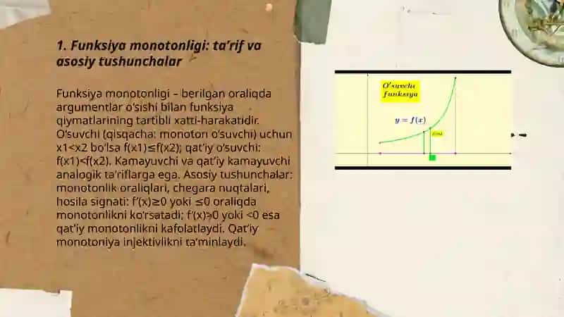 Funksiya monatinligi qavariq va botiqlik 3